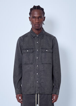 Rick Owens DRKSHDW Denim Shirt Grey drk0166001