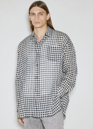 Our Legacy Darling Check Shirt Black our0155002