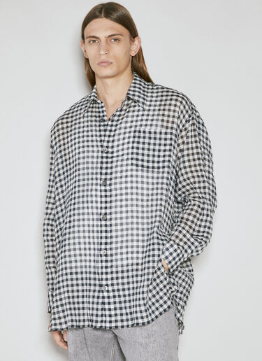 Our Legacy Darling Check Shirt Black our0155002