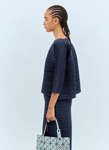 Pleats Please Issey Miyake Sheer Bounce Top Blue plp0257023