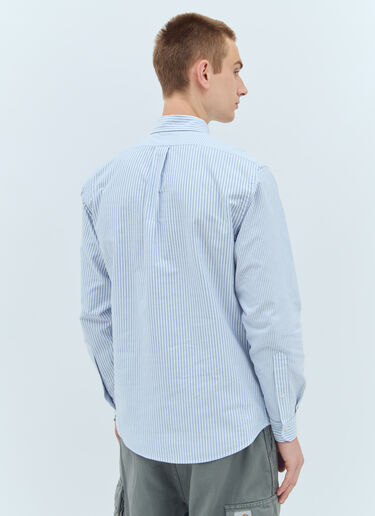 Human Made 스트라이프 옥스퍼드 셔츠  블루 hmd0156008