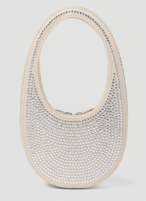 Coperni クリスタルのスワイプハンドバッグ White cpn0253018
