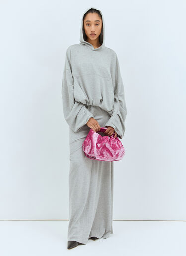 Dries Van Noten ツイストベルベットハンドバッグ ピンク dvn0257007