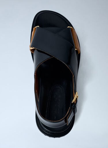 Fussbett Leather Sandals Marni Fussbett Leather Sandals Black mni0263015