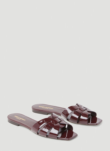 Saint Laurent Nu Pieds Sandals Burgundy sla0253073