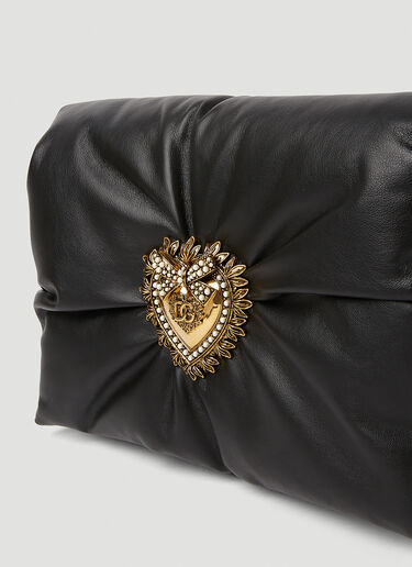 Dolce & Gabbana Embellished Plaque Clutch Bag Black dol0251037