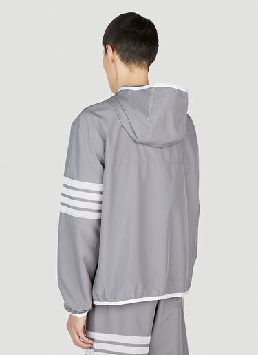 Packable Zip Up Jacket Thom Browne Packable Zip Up Jacket Dark Grey thb0151036