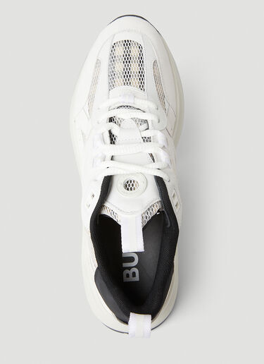 Burberry 格纹网布运动鞋 白色 bur0251081