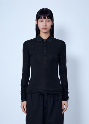 Entire Studios Long Sleeve Polo Black ent0266022