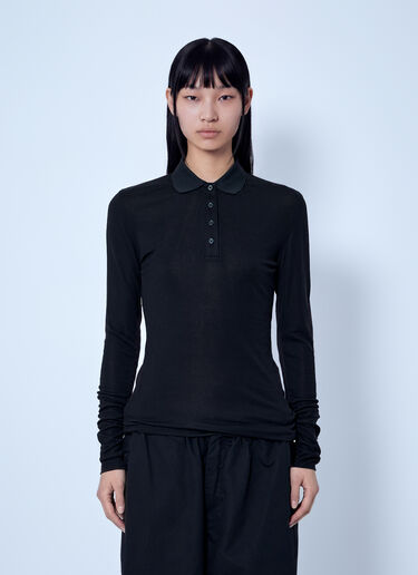 Entire Studios Long Sleeve Polo Black ent0266022