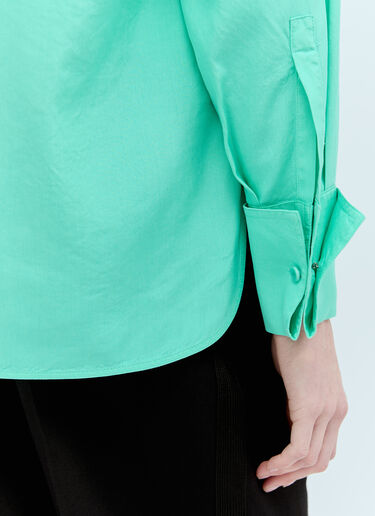 Max Mara Flap Pockets Silk Shirt Green max0256052