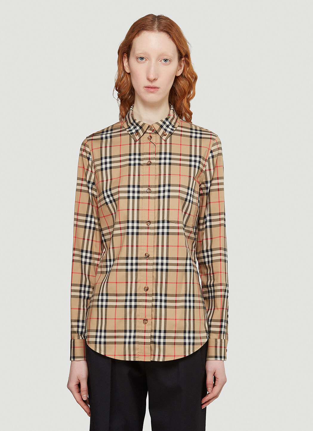 Burberry vintage check shirt top