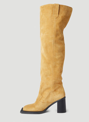 Ninamounah Howling Knee-High Suede Boots Brown nmo0252012