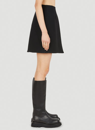 Jil Sander 프론트 스플릿 미니 스커트 블랙 jil0250004