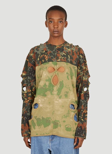 Balaclava Camouflage Long Sleeve T-Shirt PROTOTYPES Balaclava Camouflage Long Sleeve T-Shirt Green typ0350007