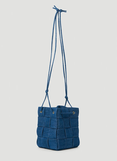 Bottega Veneta Cassette Denim Bucket Shoulder Bag Blue bov0252043