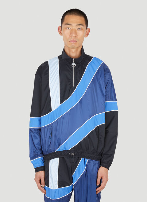 Ahluwalia Studio Kike Track Sweatshirt Blue ahl0150005