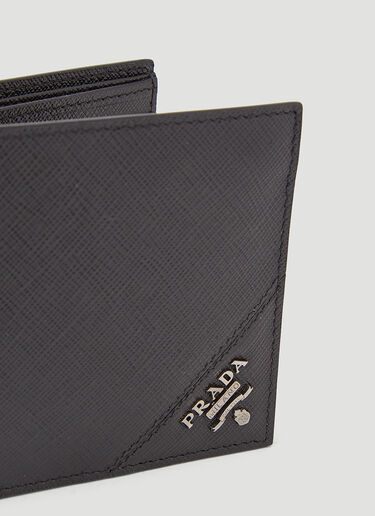 Prada Saffiano Leather Bi-Fold Wallet Black pra0145035