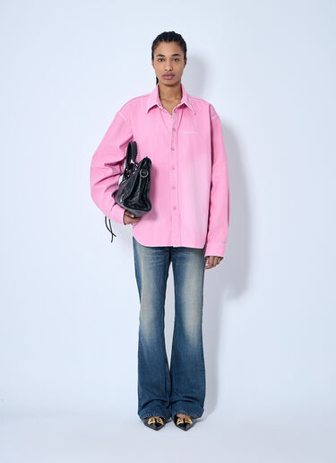 Balenciaga Button-Down Shirt Pink bal0259067