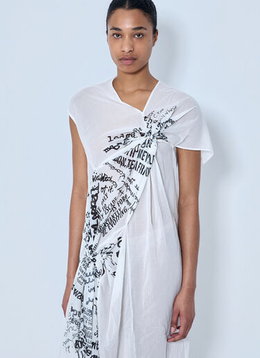 LIMI Feu Twisted Dress B White lmf0264009