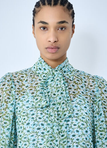 Gucci Daisy Silk Shirt Green guc0259025