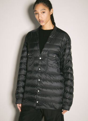 Moncler x Rick Owens Collarless Down Jacket Black mcs0358010