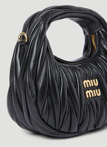 Mini Wander Hobo Bag Miu Miu Mini Wander Hobo Bag Black miu0254059