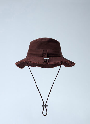 LN-CC® - Jacquemus: Le Bob Artichaut Hat - Brown Jacquemus Le Bob Artichaut Hat Brown jac0366015