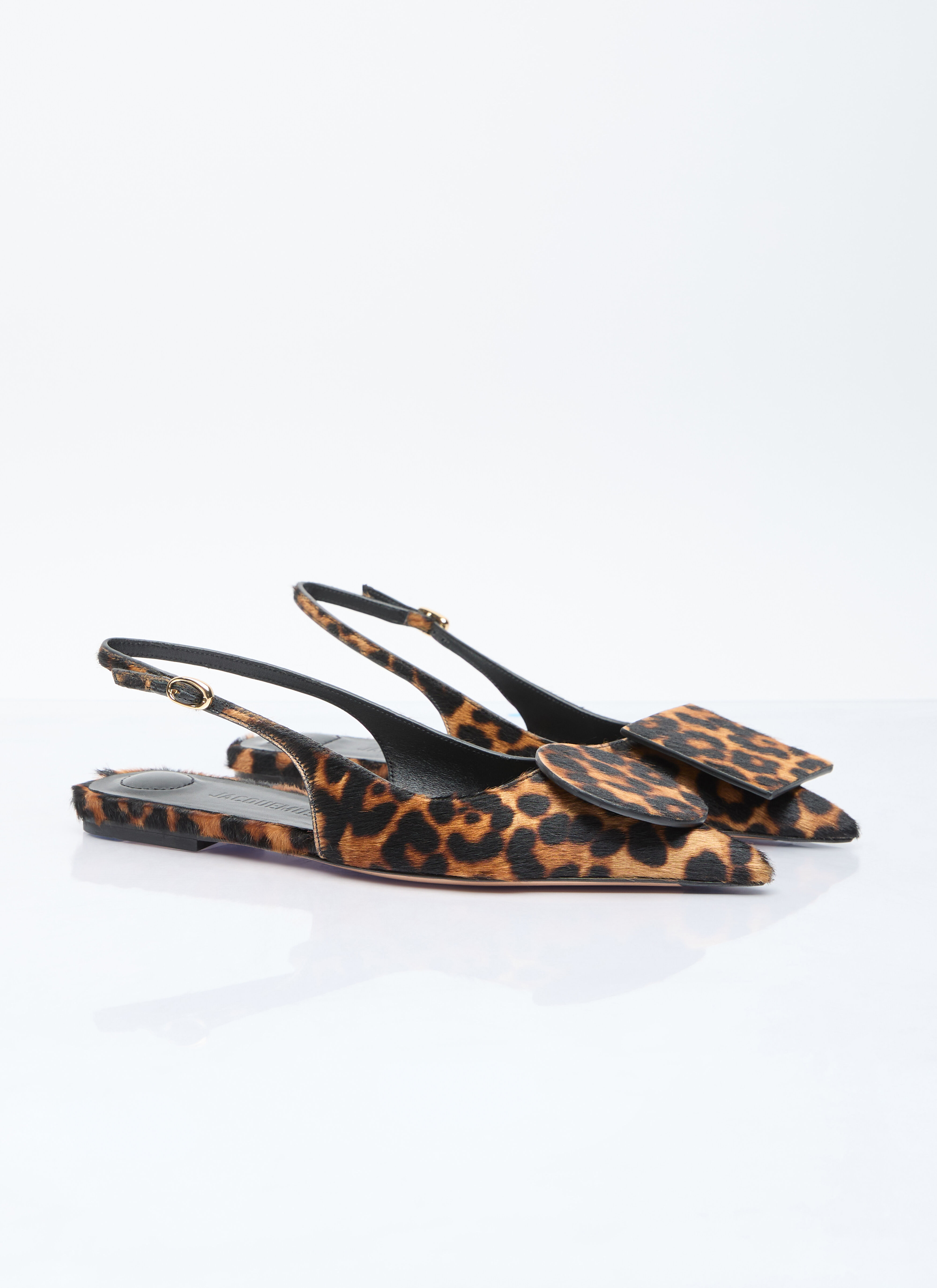 Leopard print flat slingbacks top