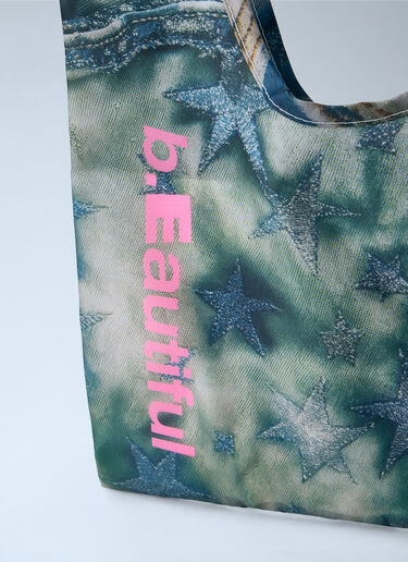 LN-CC® - b.Eautiful: Star Denim Reusable Mini Bag - Blue b.Eautiful Star Denim Reusable Mini Bag Blue bea0164030