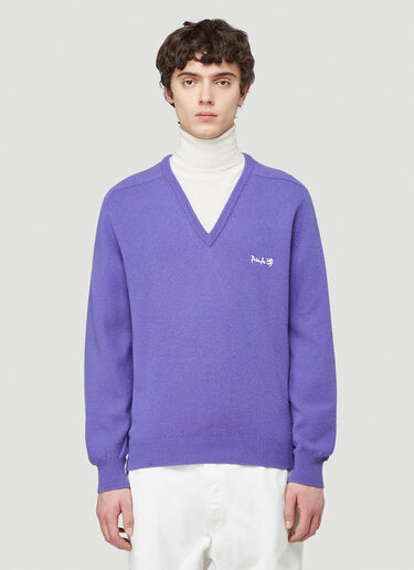 Pringle of Scotland Repurposed Retro Sweater Purple pos0340040