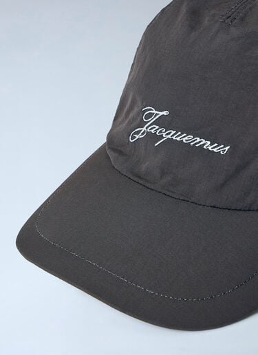 Jacquemus La Casquette Baluchon Nylon Cap Brown jac0364002