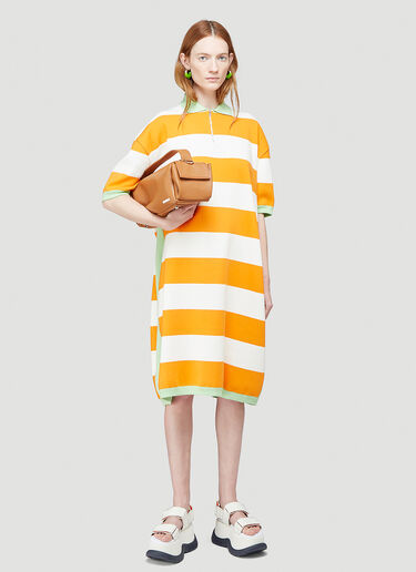Sunnei Knit Polo Dress Orange sun0244008