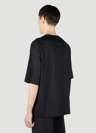 Lanvin 编织徽标 T 恤 黑色 lnv0151013