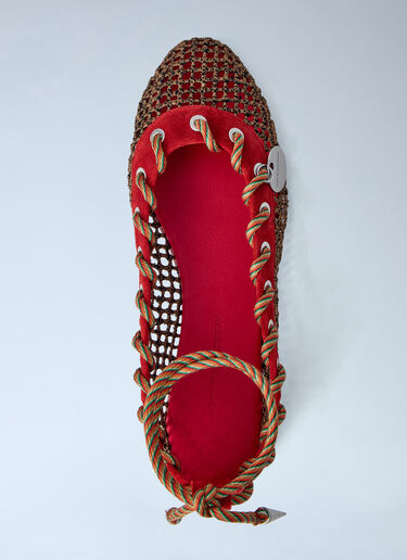 Kiko Kostadinov Reticella Flats Red kko0264015