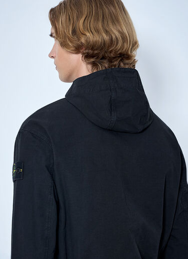 LN-CC® - Stone Island: Hooded Utility Jacket - Black Stone Island Hooded Utility Jacket Black sto0165002