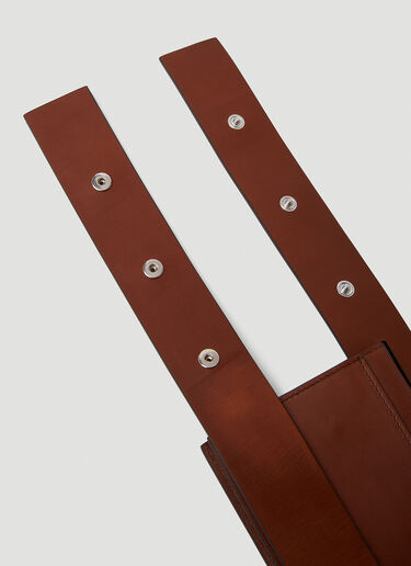 Jacquemus La Ceinture Cuscinu Cardholer Belt Brown jac0150040