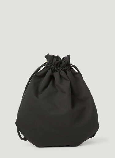 Vivienne Westwood Re Nylon Drawstring Pouch Bag Black vvw0253031
