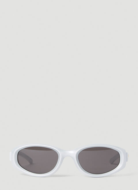 Gucci 아치 타원형 선글라스 블랙 gus0254010
