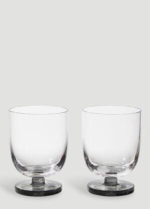 Tom Dixon Set of Two Puck Tumbler Glasses Transparent wps0670195