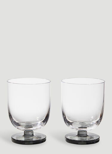 Tom Dixon Set of Two Puck Tumbler Glasses Transparent wps0670195
