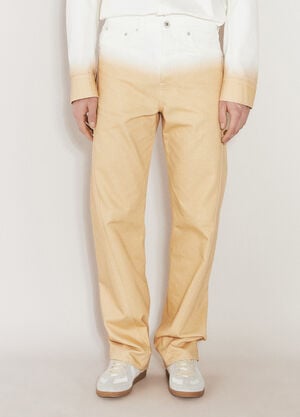Lanvin Gradient-Effect Twisted Jeans Black lnv0158001