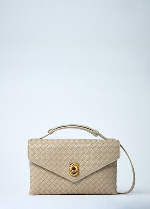 Bottega Veneta Knot Lock Handbag Beige bov0260017