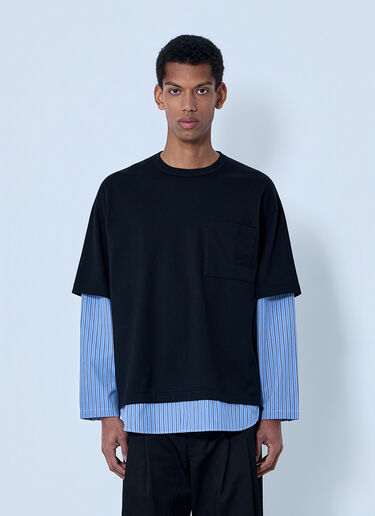 Comme des Garçons Homme Layered Crewneck T-Shirt Black cdh0164004