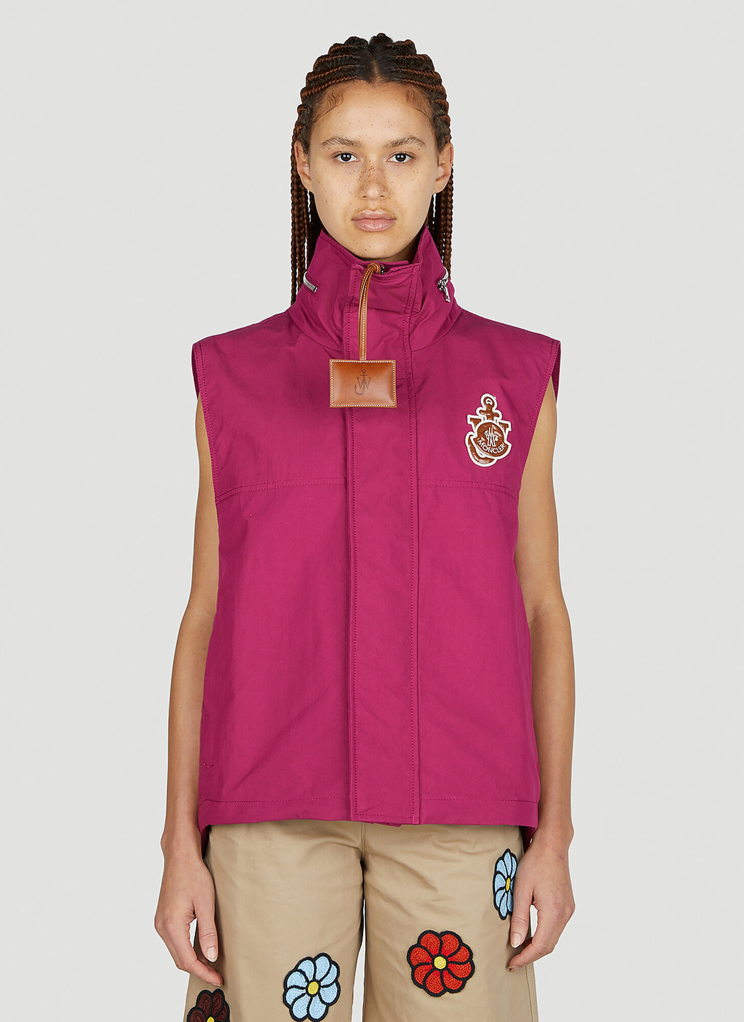 Shop Moncler Genius Tryfan Gilet Jacket In Pink