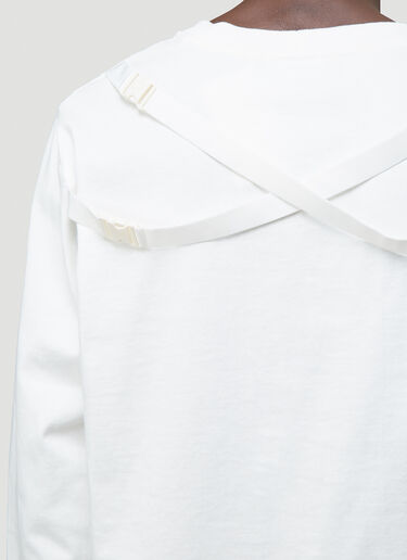 Helmut Lang Strap Long-Sleeved T-Shirt White hlm0143007