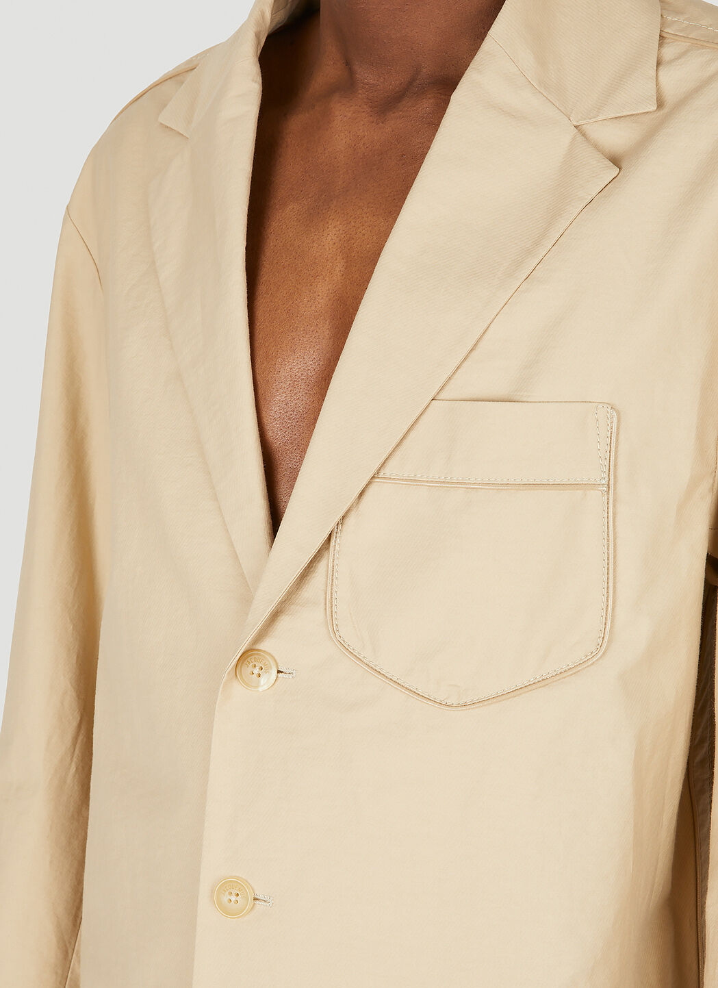 Jacquemus Men s La Veste Pacalo Blazer in Beige LN CC