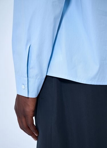 Jil Sander Button-Down Cotton Shirt Blue jil0165004