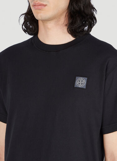 컴퍼스 패치 티셔츠 Stone Island 컴퍼스 패치 티셔츠 블랙 sto0152070