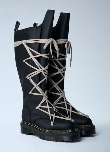 1460 Quad Sole Megalace Boots Rick Owens x Dr. Martens 1460 Quad Sole Megalace Boots Black rod0262003